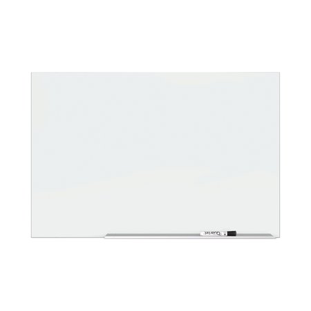 QUARTET Framed Magnetic Glass Dry-Erase Boards, 74" x 42", Aluminum Frame G7442E